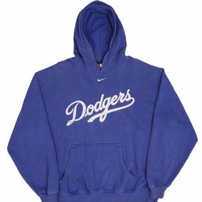 right for spring VINTAGE NIKE MLB LOS ANGELES DODGERS CENTER SWOOSH 1990S HOODIE SWEATSHIRT XL