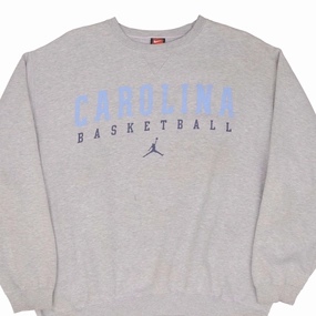 product discount VINTAGE NIKE NCAA CAROLINA BASKETBALL GREY SWEATSHIRT 1990S SIZE XL