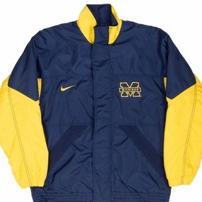 VINTAGE NIKE NCAA MICHIGAN UNIVERSITY HEAVY COAT JACKET 1990S MEDIUM Essential Fit Durable Outerwear