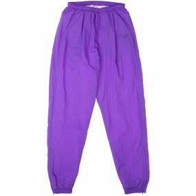 Slip Resistant Waist Lightweight Knit Material VINTAGE NIKE PURPLE TRACK PANTS EARLY 1990S SIZE MEDIUM WOMAN