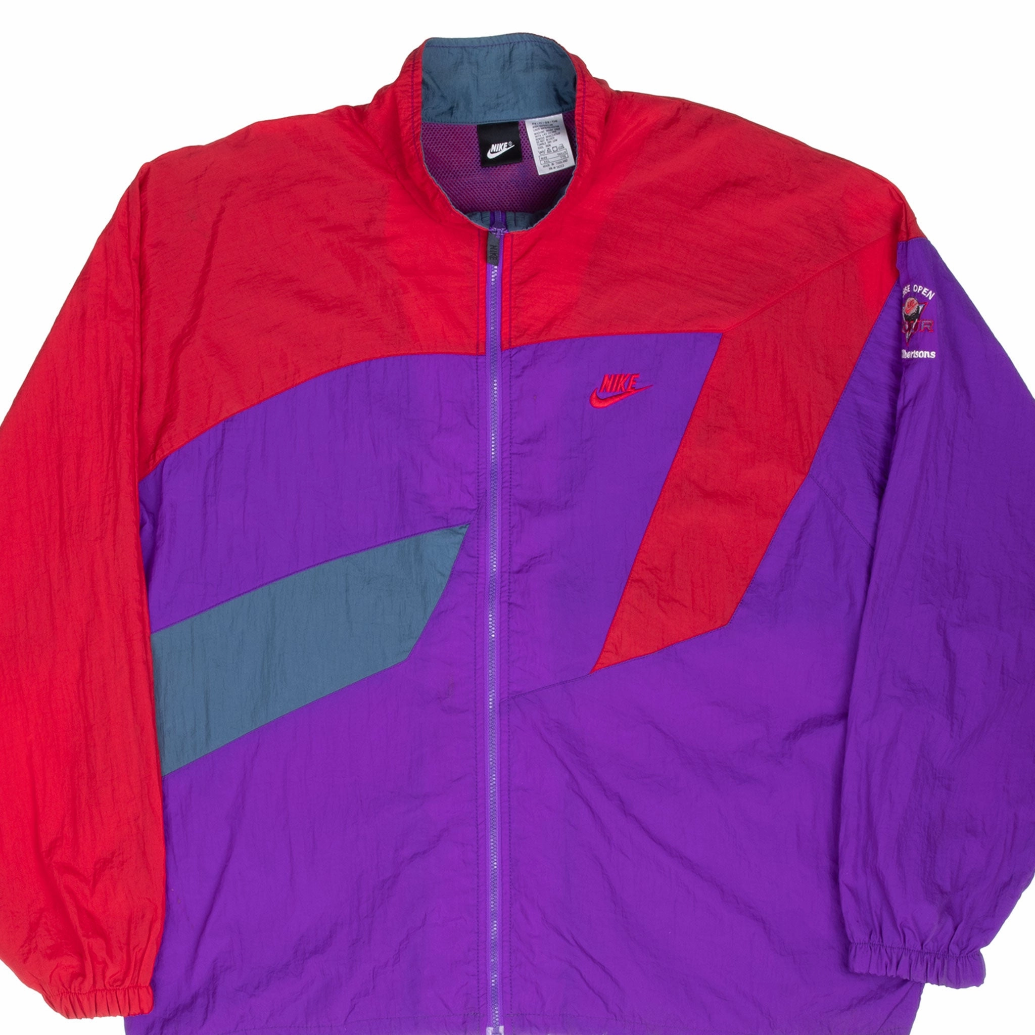 VINTAGE NIKE SWOOSH BOISE GOLF OPEN TOUR 1990S WINDBREAKER JACKET 2XL Daily Fit