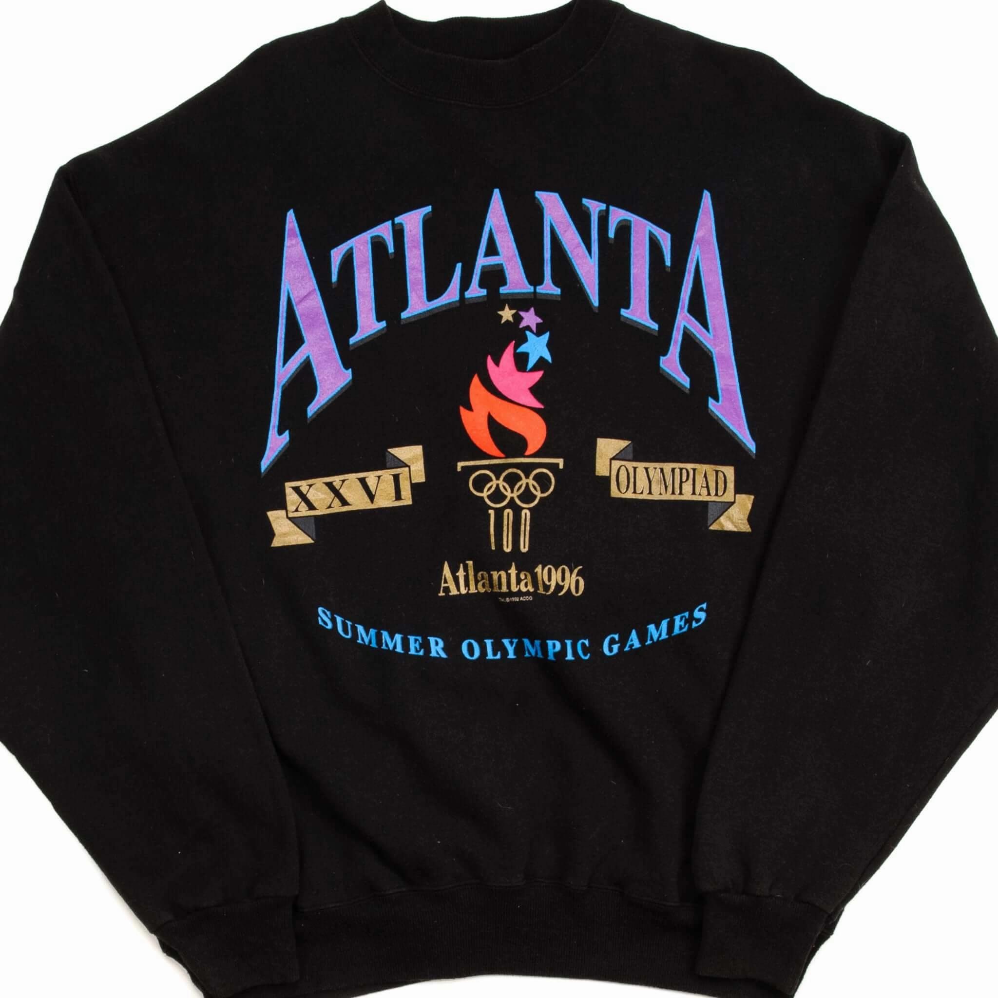 VINTAGE OLYMPIC GAMES ATLANTA 1996 SWEATSHIRT SIZE 2XL Collared right for travel