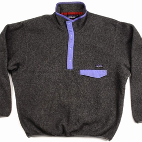 Cool Style VINTAGE ORIGINAL PATAGONIA SNAP T FLEECE PULLOVER 90'S SIZE 2XL