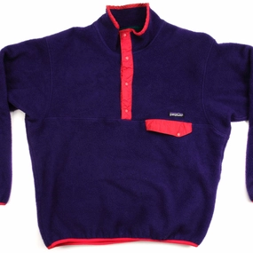Cozy Coverage VINTAGE ORIGINAL PATAGONIA SNAP-T FLEECE PULLOVER 90'S SIZE L MADE IN USA