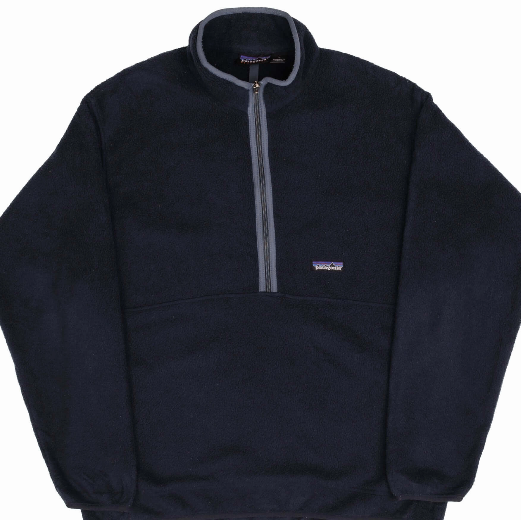 Fresh Layer Hint VINTAGE PATAGONIA 1990S SYNCHILLA HALF ZIP BLUE FLEECE PULLOVER SIZE LARGE