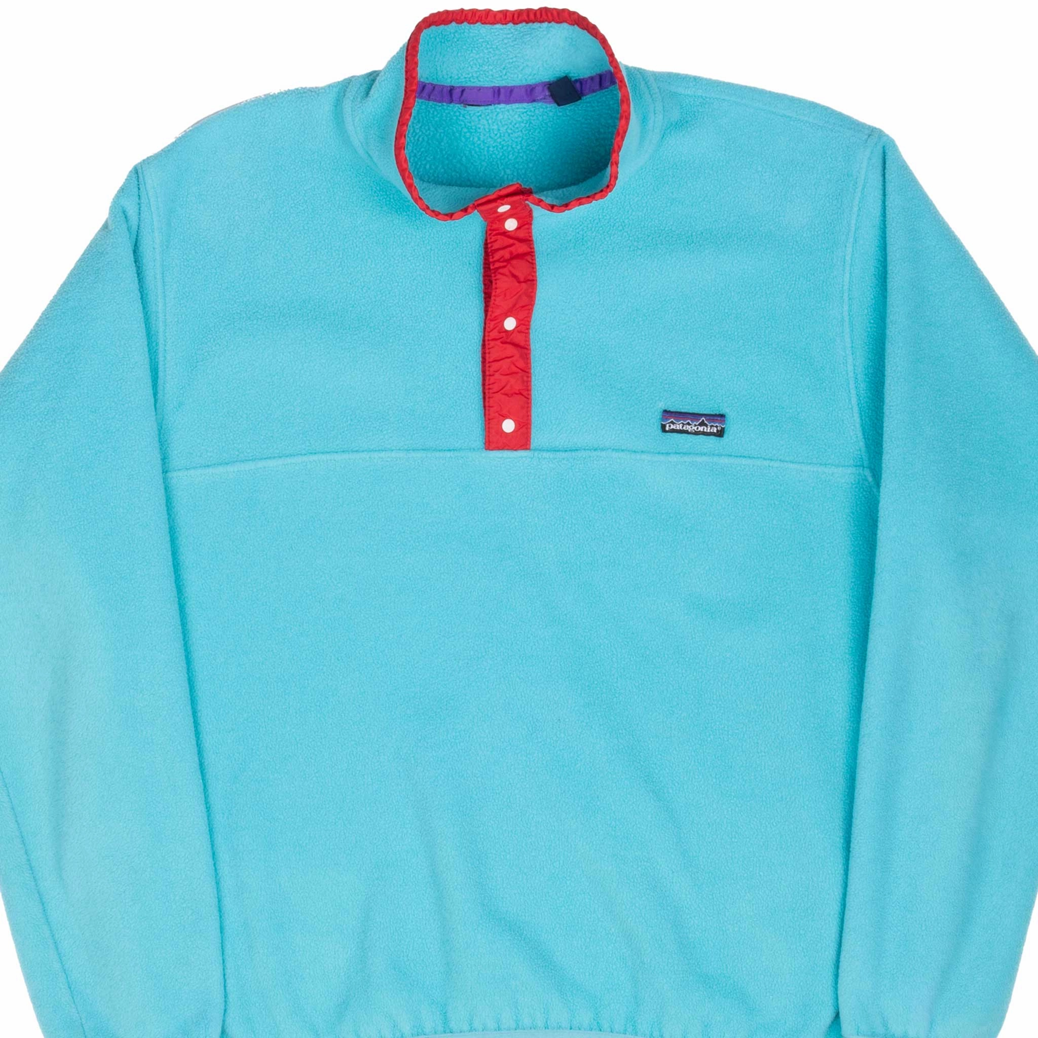 Multipurpose Utility VINTAGE PATAGONIA CYAN SNAP T FLEECE PULLOVER JACKET 1990S XL MADE USA