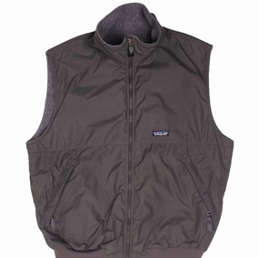 rainy Chilly Days VINTAGE PATAGONIA FLEECE SLEEVELESS GRAY VEST JACKET 1990S SIZE XL