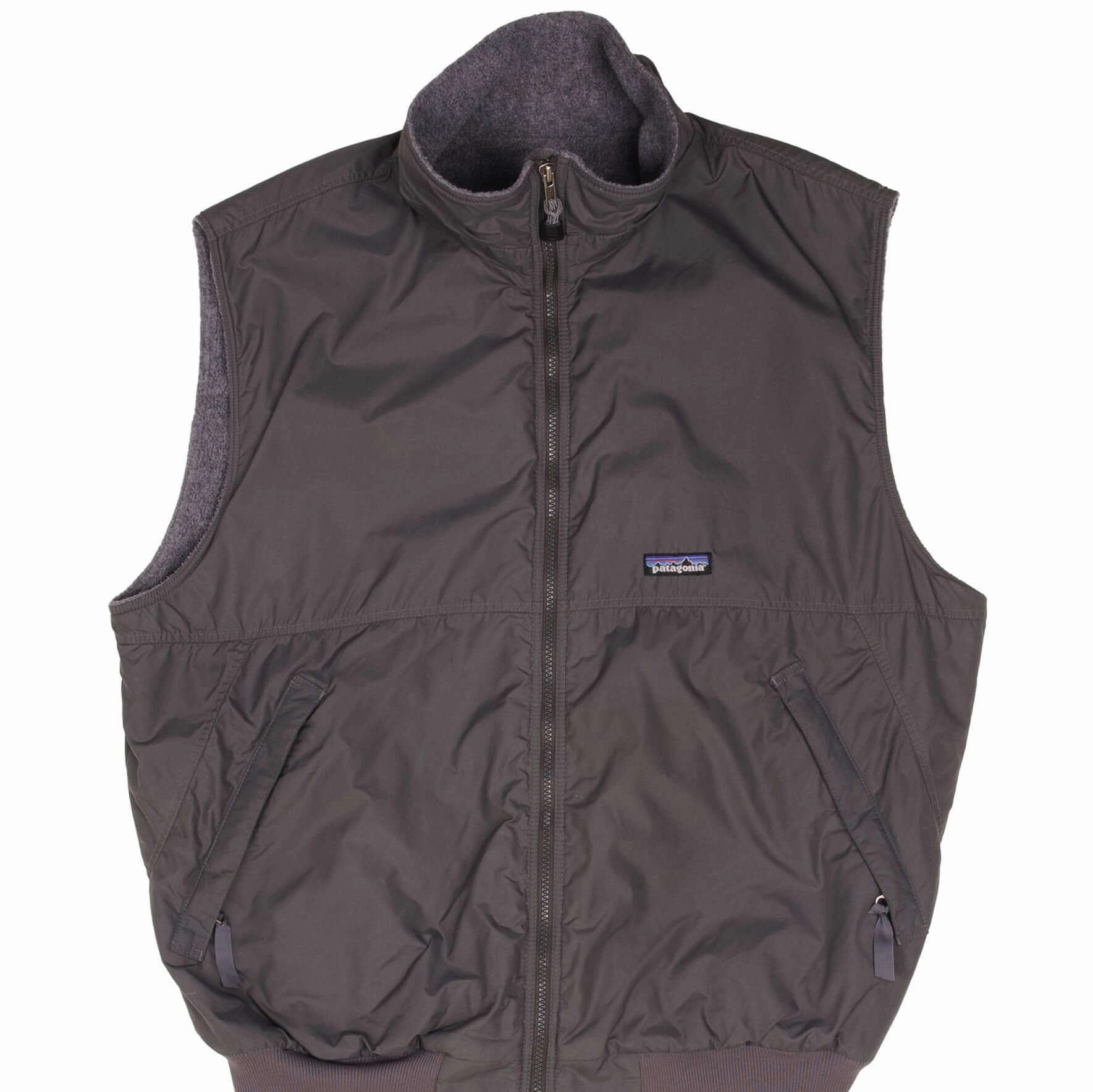 rainy Chilly Days VINTAGE PATAGONIA FLEECE SLEEVELESS GRAY VEST JACKET 1990S SIZE XL