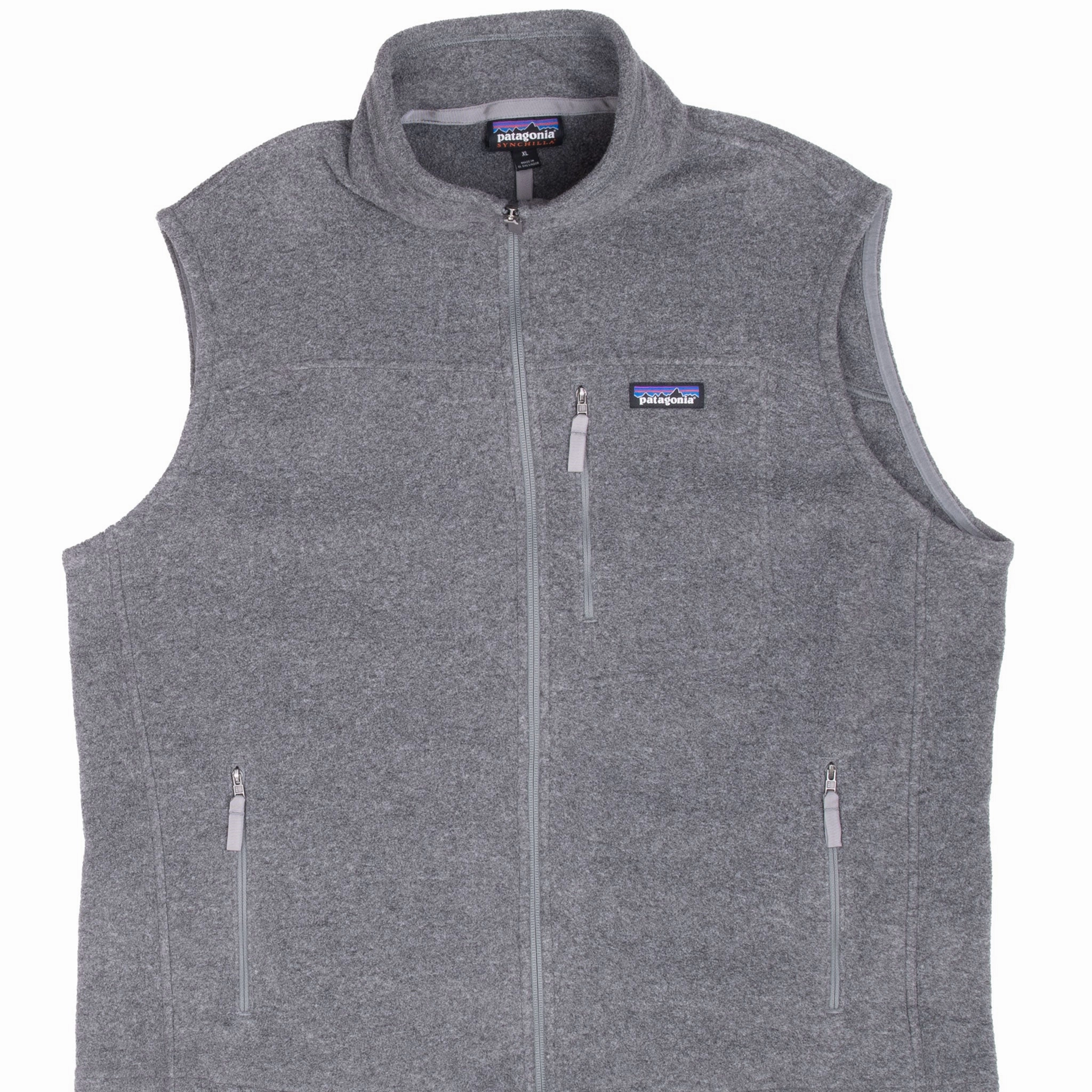 Street Edge VINTAGE PATAGONIA GREY BETTER SWEATER FLEECE VEST JACKET XL 2000S