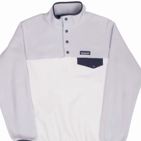 VINTAGE PATAGONIA GREY SYNCHILLA SNAP T FLEECE PULLOVER JACKET 2000S SMALL Lipstick Daily Fit