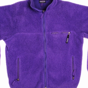 VINTAGE PATAGONIA RETRO-X FLEECE DEEP PILE JACKET 90s SIZE LARGE MADE IN USA Taped Zippers