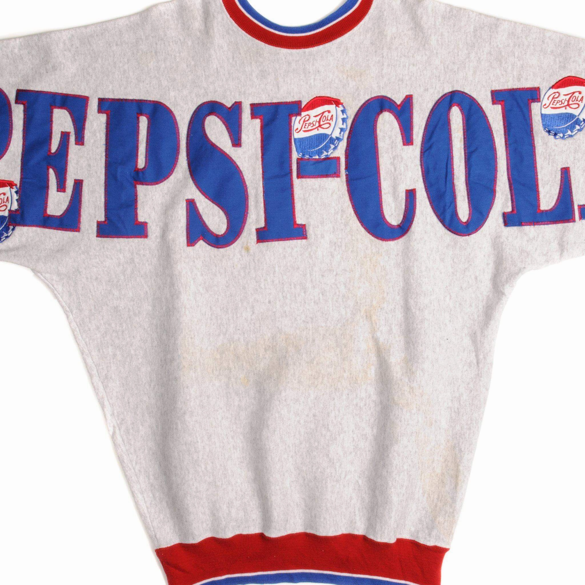 product eco friendliness level VINTAGE PEPSI COLA LEGENDS ATHLETICS SWEATSHIRT SIZE LARGE MADE IN USA