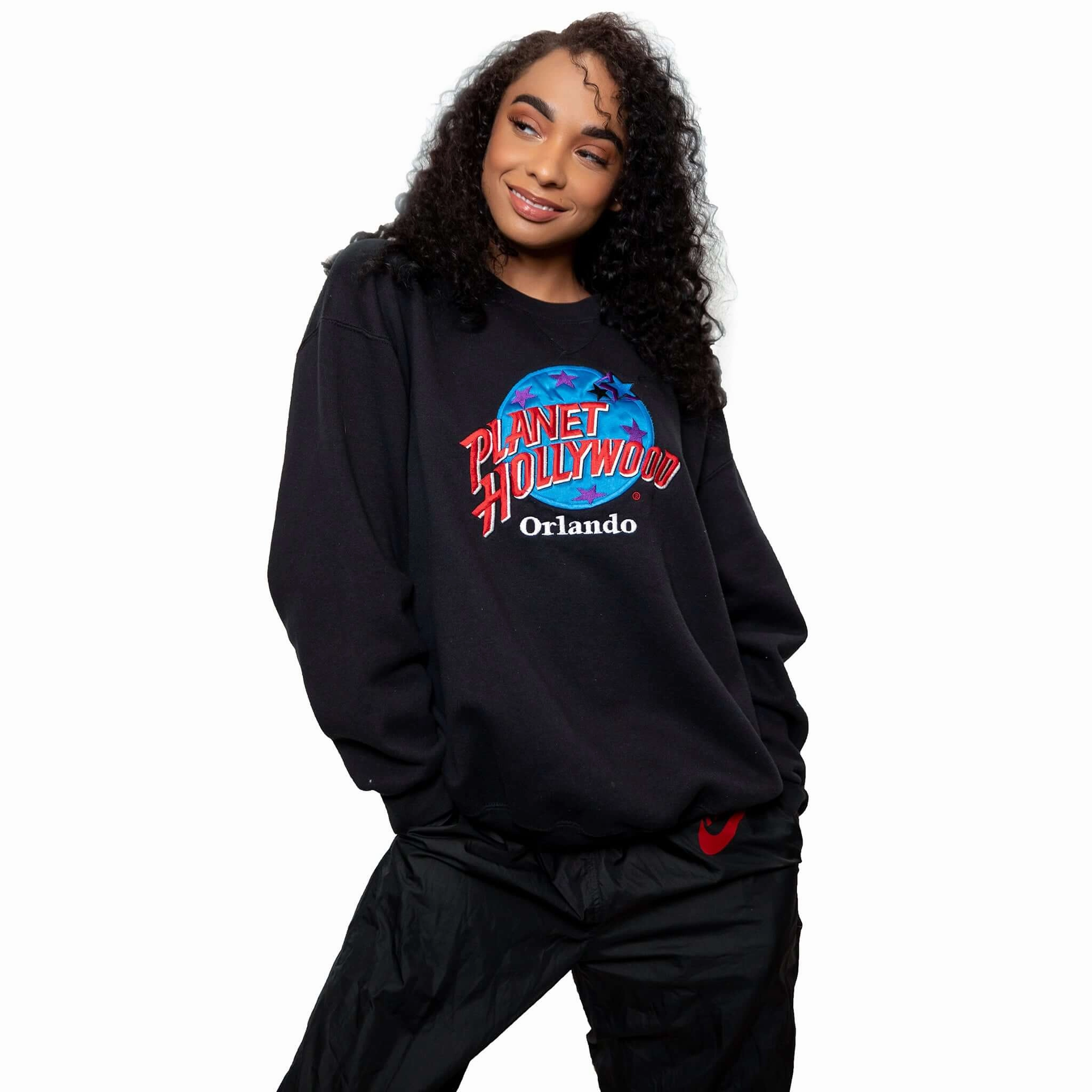 VINTAGE PLANET HOLLYWOOD SWEATSHIRT SIZE XL MADE IN USA Active Comfort