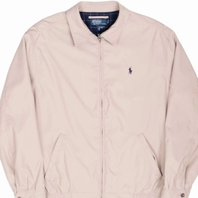 VINTAGE POLO RALPH LAUREN BEIGE HARRINGTON GOLF JACKET 1990S XL Compact Storage Brush