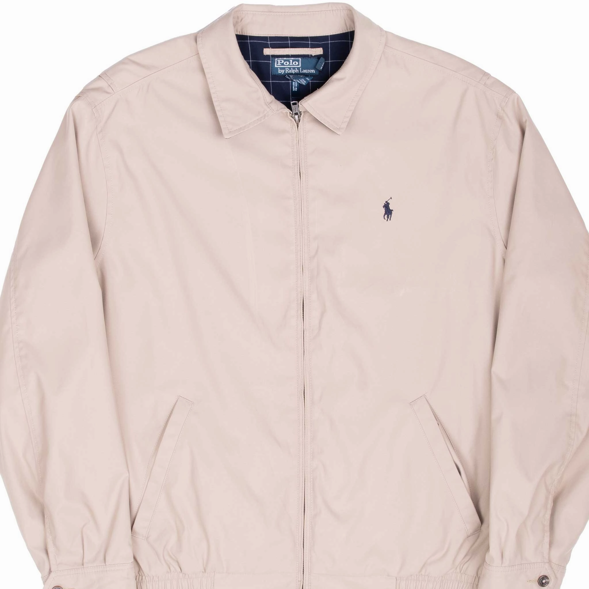 VINTAGE POLO RALPH LAUREN BEIGE HARRINGTON GOLF JACKET 1990S XL Compact Storage Brush