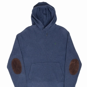 style test Home friendly VINTAGE POLO RALPH LAUREN BLUE 1990S HOODIE SWEATER LARGE