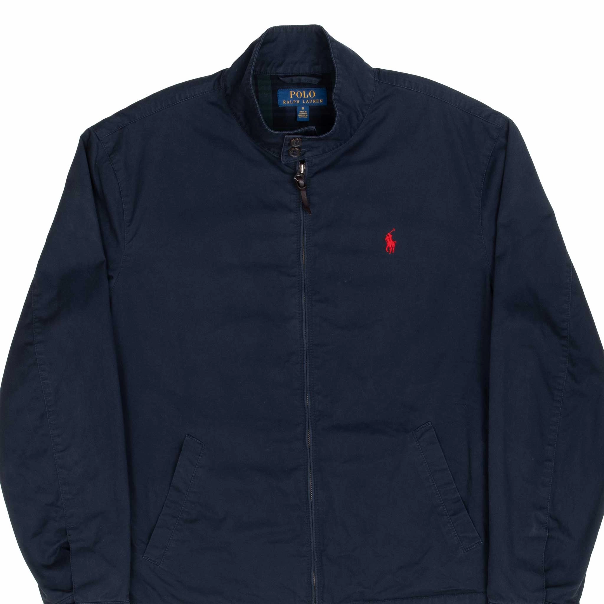 VINTAGE POLO RALPH LAUREN BLUE HARRINGTON GOLF JACKET 1990S SIZE MEDIUM AdjustableHood Rugged Gear