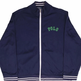 Fashion Top VINTAGE POLO RALPH LAUREN FULL ZIP BLUE CARDIGAN SWEATSHIRT 1990S SIZE 2XL