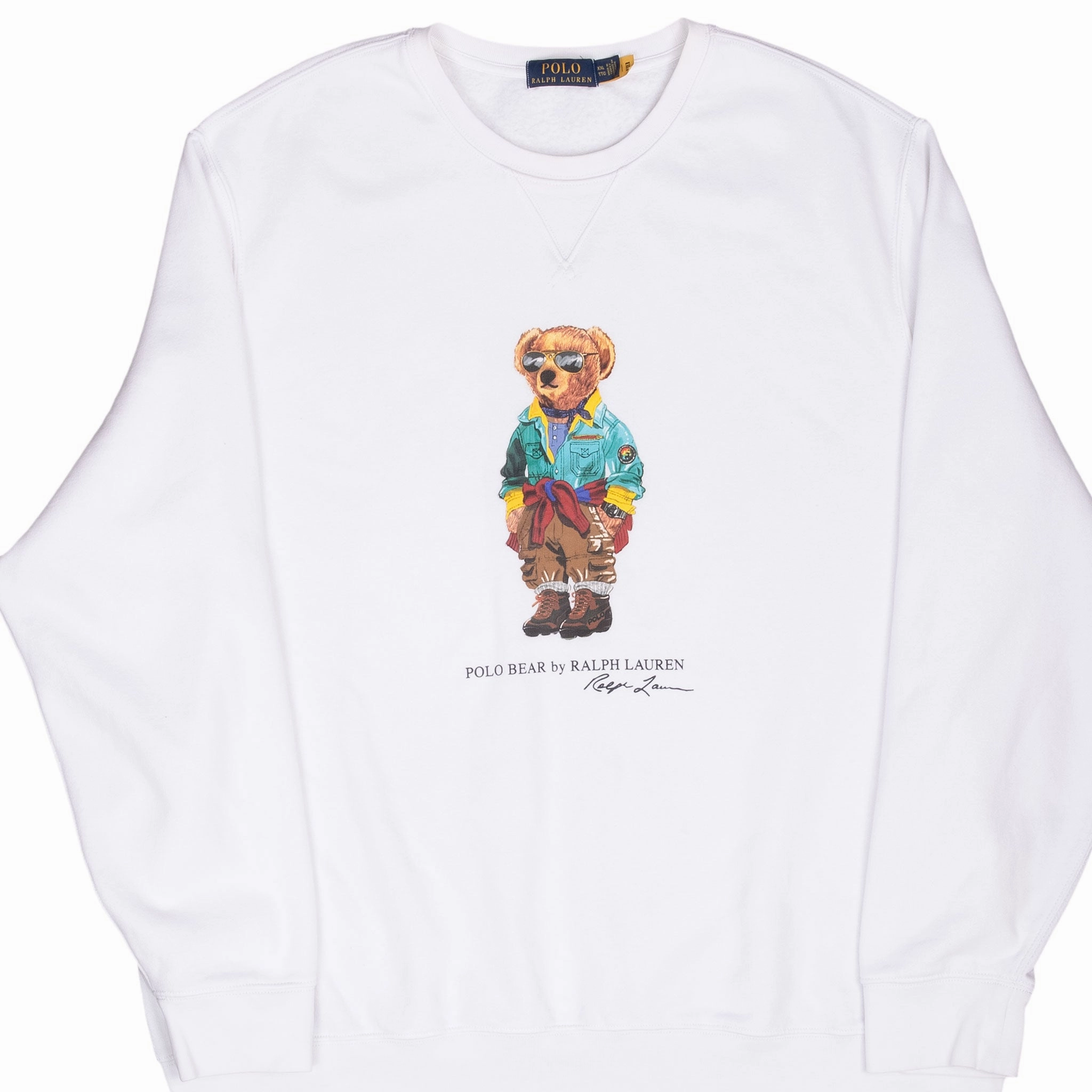 VINTAGE POLO RALPH LAUREN TEDDY BEAR SWEATSHIRT 2000S 2XL Weekend Active Urban Fashion