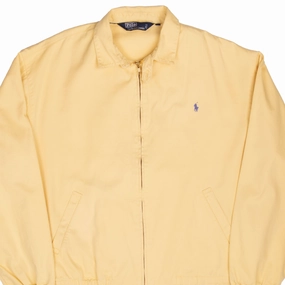 Water-Resistant Layer Enhance VINTAGE POLO RALPH LAUREN YELLOW HARRINGTON GOLF JACKET 1990S XL
