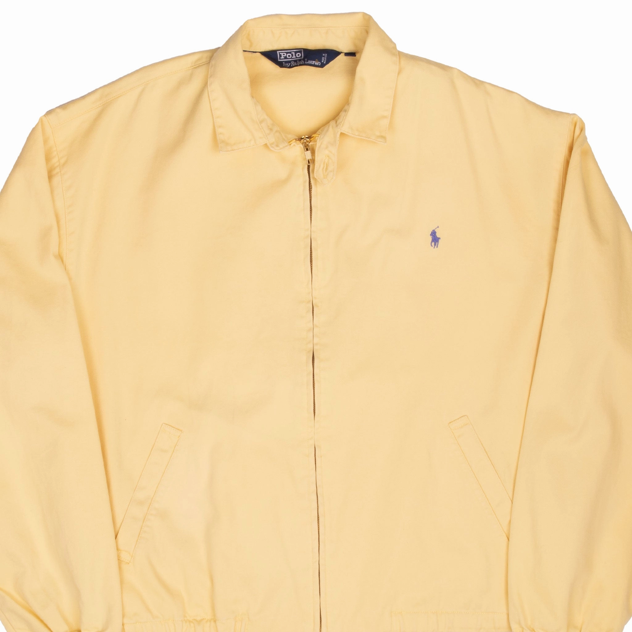 Water-Resistant Layer Enhance VINTAGE POLO RALPH LAUREN YELLOW HARRINGTON GOLF JACKET 1990S XL
