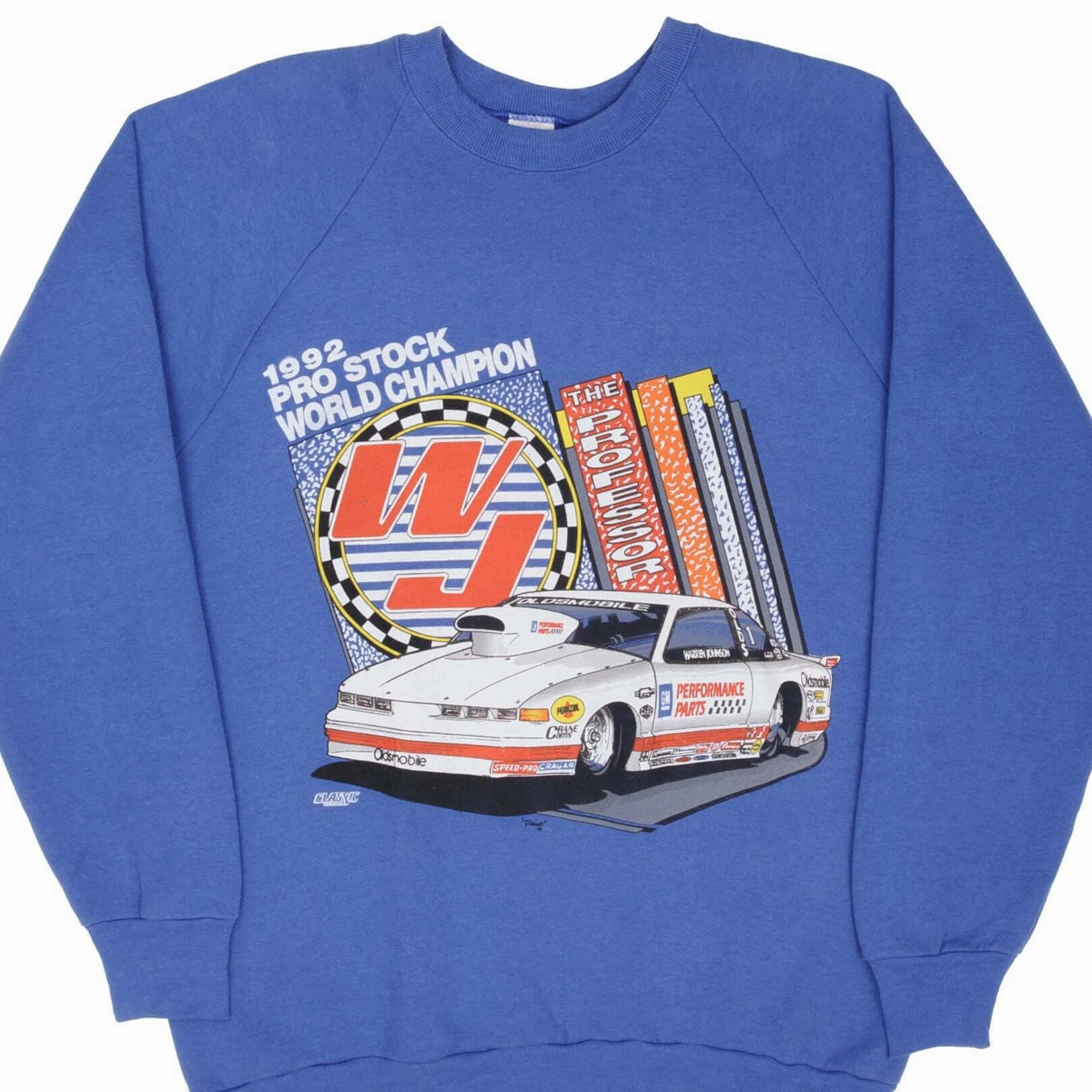Comfortable Fashion Team Pride VINTAGE PRO STOCK RACING WARREN JOHNSON CHAMPION 1992 SWEATSHIRT LARGE MADE USA