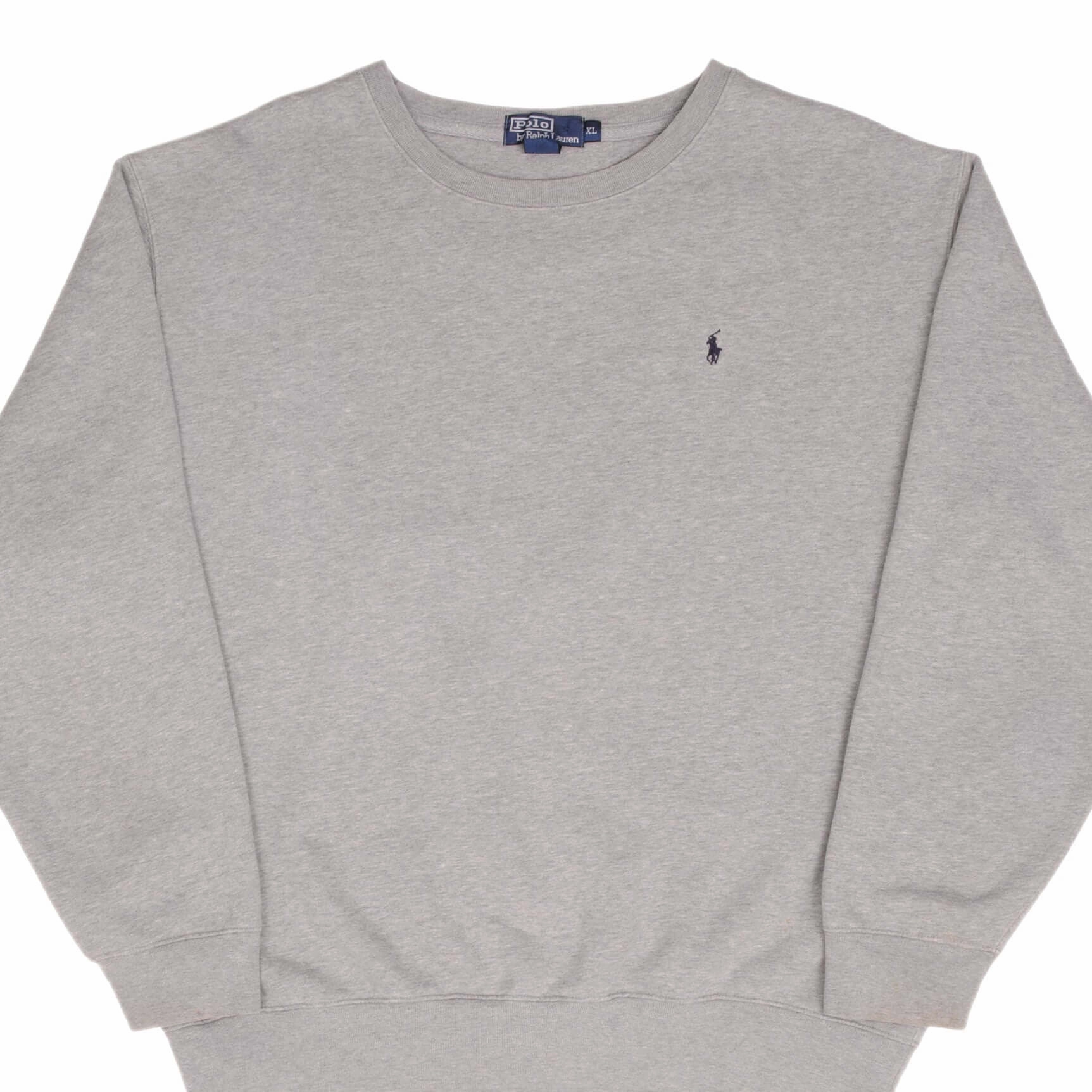 VINTAGE RALPH LAUREN GREY CLASSIC CREWNECK SWEATSHIRT XL 1990S MADE IN USA product party readiness product photography