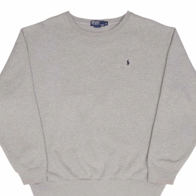 VINTAGE RALPH LAUREN GREY CLASSIC CREWNECK SWEATSHIRT XL 1990S MADE IN USA product party readiness product photography