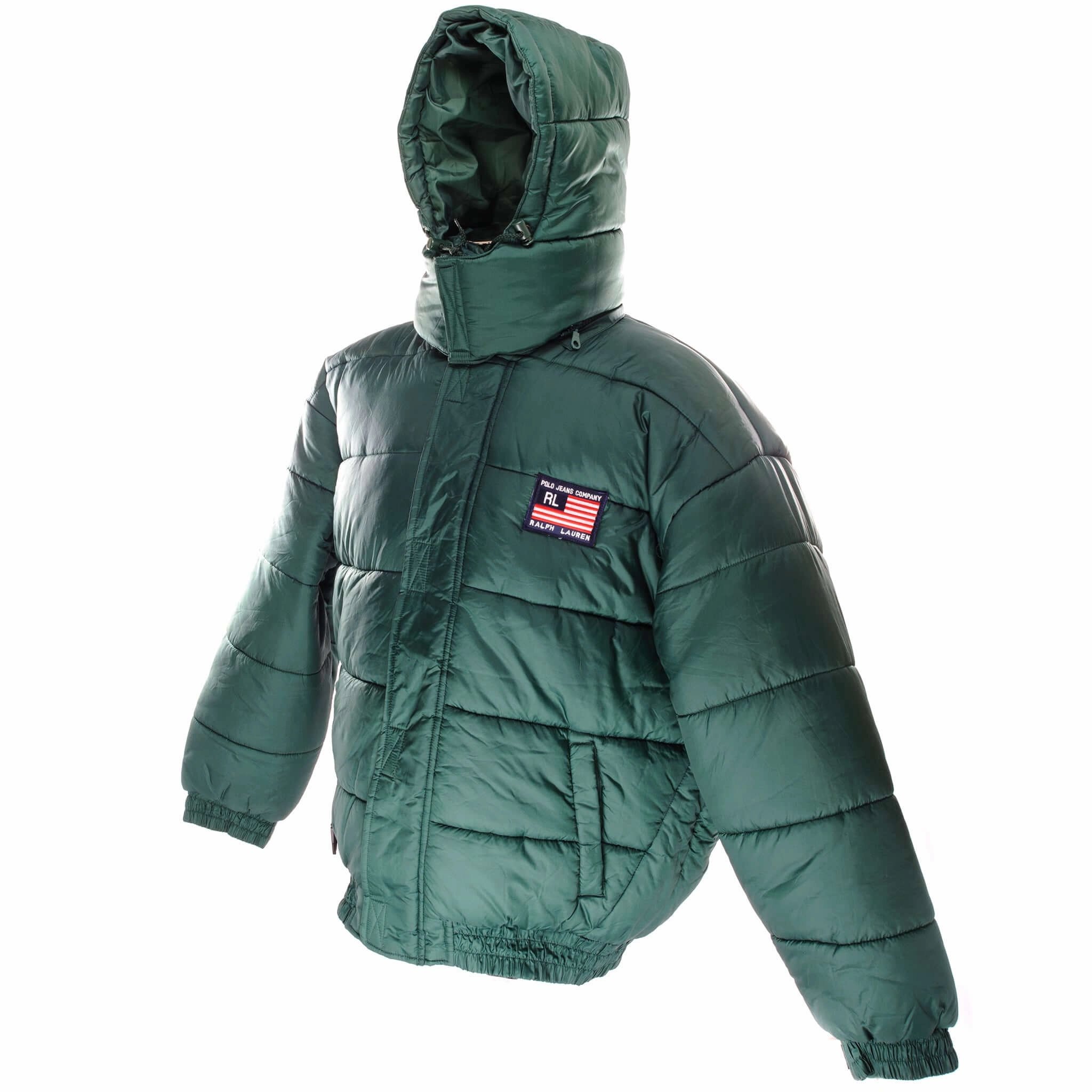 Sporty Layer VINTAGE RALPH LAUREN HOODED PUFFER JACKET SIZE XL