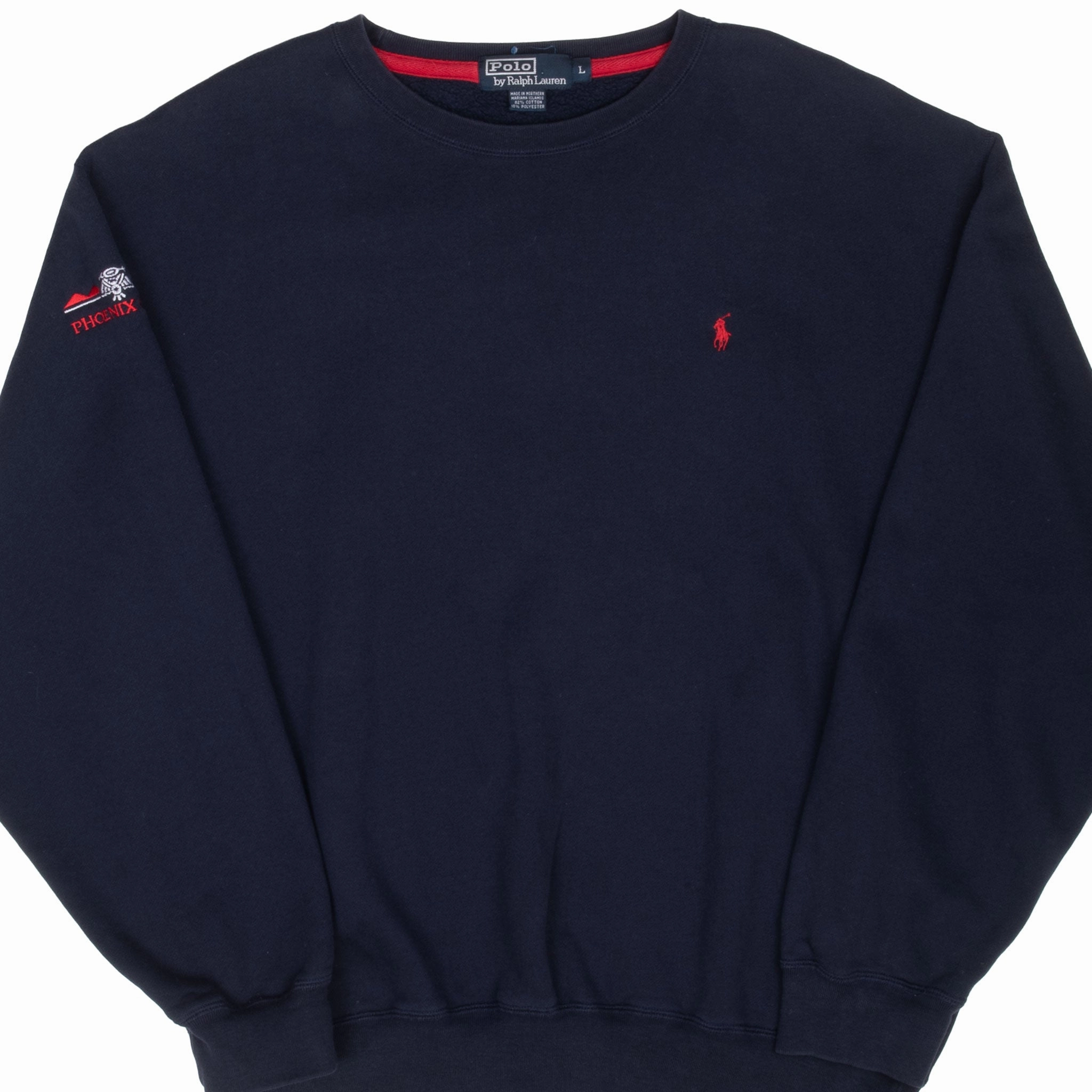 VINTAGE RALPH LAUREN PHOENIX OPEN 1990S CLASSIC BLUE CREWNECK SWEATSHIRT LARGE Warm Fashion