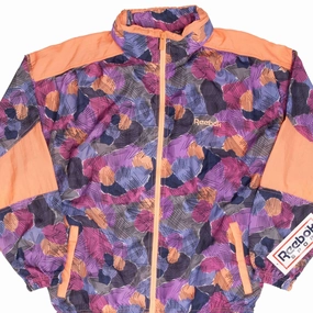 Trek Ready VINTAGE REEBOK PURPLE WINDBREAKER JACKET 1990S SIZE SMALL DEADSTOCK NOS