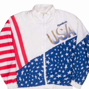 VINTAGE REEBOK USA OLYMPIC TEAM 1992 WINDBREAKER JACKET MEDIUM Quick Adjust Straps Timeless Design