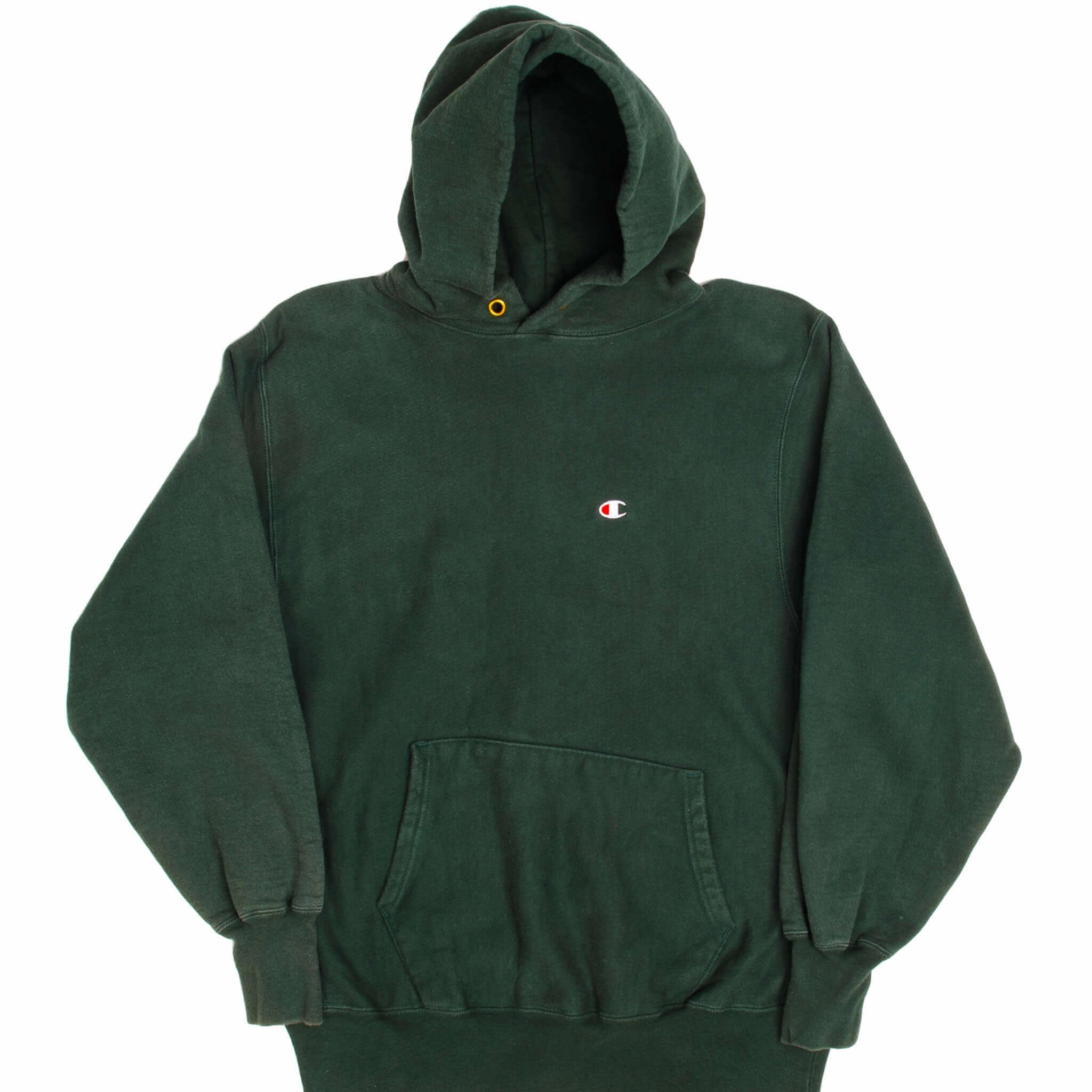 VINTAGE REVERSE WEAVE CHAMPION SWEATSHIRT HOODIE 1990S LARGE MADE USA Adventure Ready Classic Sporty