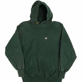 VINTAGE REVERSE WEAVE CHAMPION SWEATSHIRT HOODIE 1990S LARGE MADE USA Adventure Ready Classic Sporty