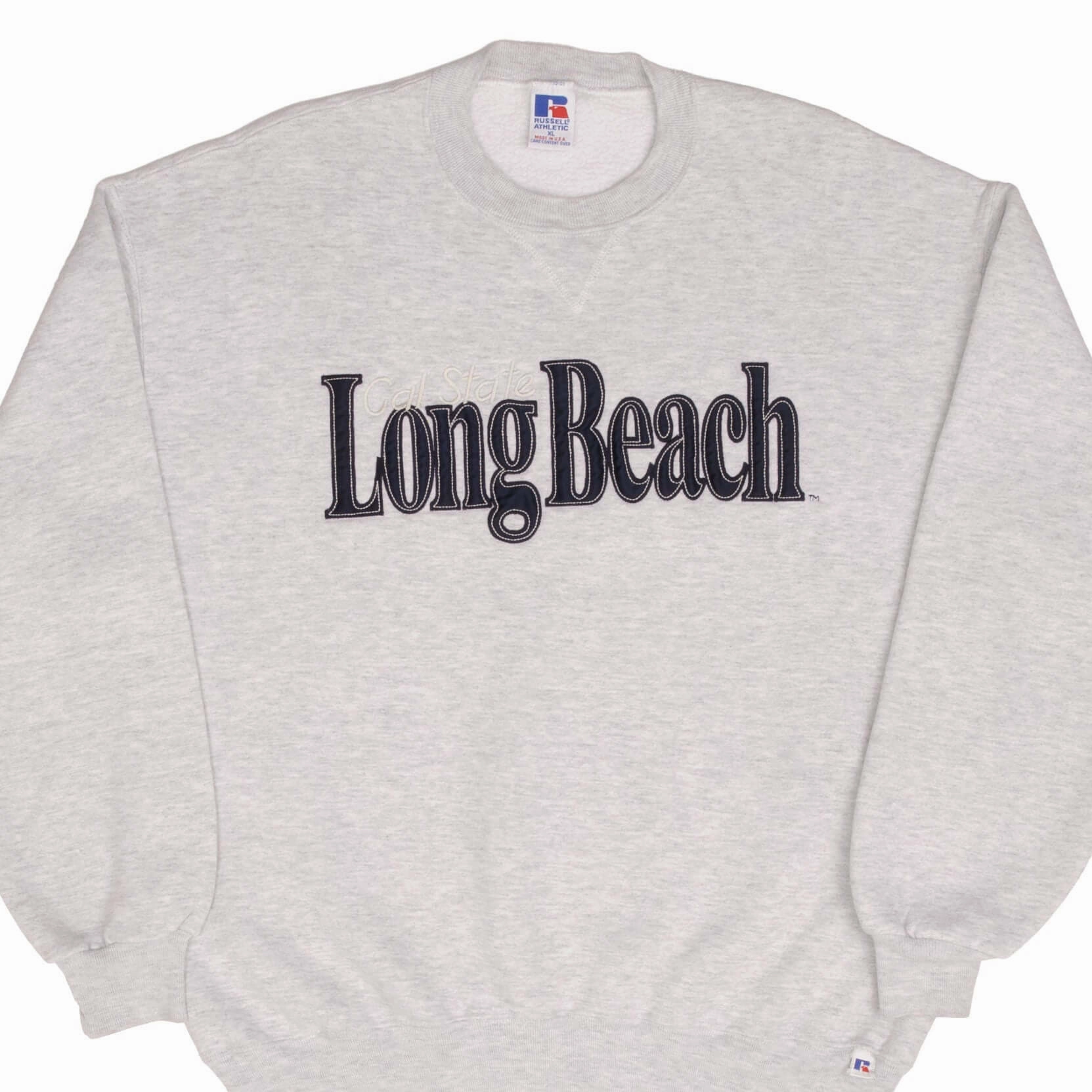 Fashionable Layer suitable for workouts VINTAGE Russel Athletic CSULB CAL STATE LONG BEACH SWEATSHIRT 1990S XL MADE USA