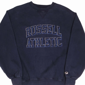 Urban Relaxed VINTAGE RUSSELL ATHLETIC SPELLOUT SWEATSHIRT 1990S MEDIUM MADE IN USA