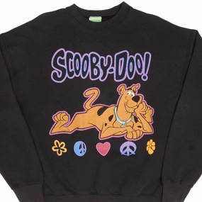product anniversary romance VINTAGE SCOOBY DOO PEACE AND LOVE SWEATSHIRT SIZE XL 1998