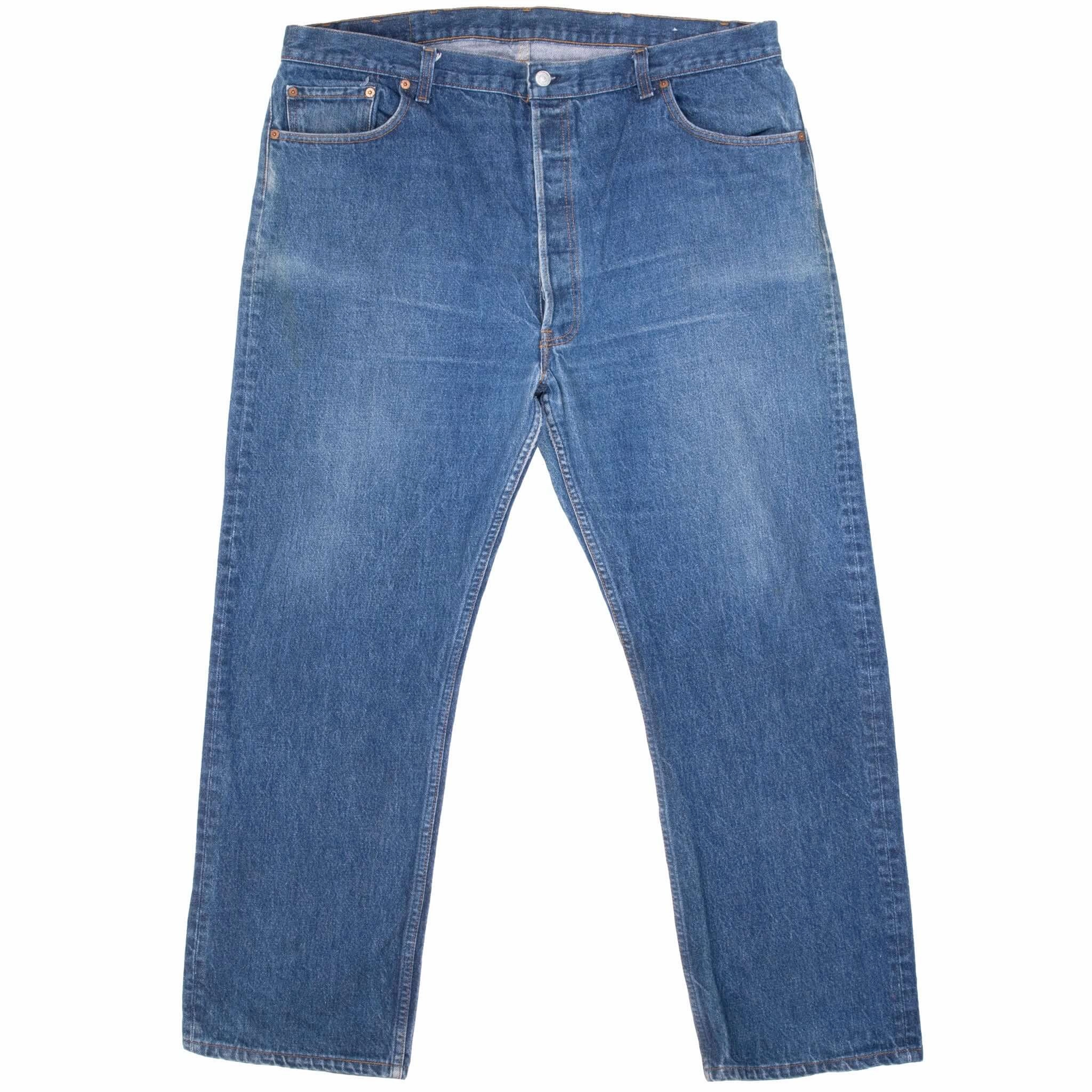 Fit Anytime VINTAGE LEVIS 501 INDIGO BLUE JEANS 1980S SIZE 41X29 MADE IN USA