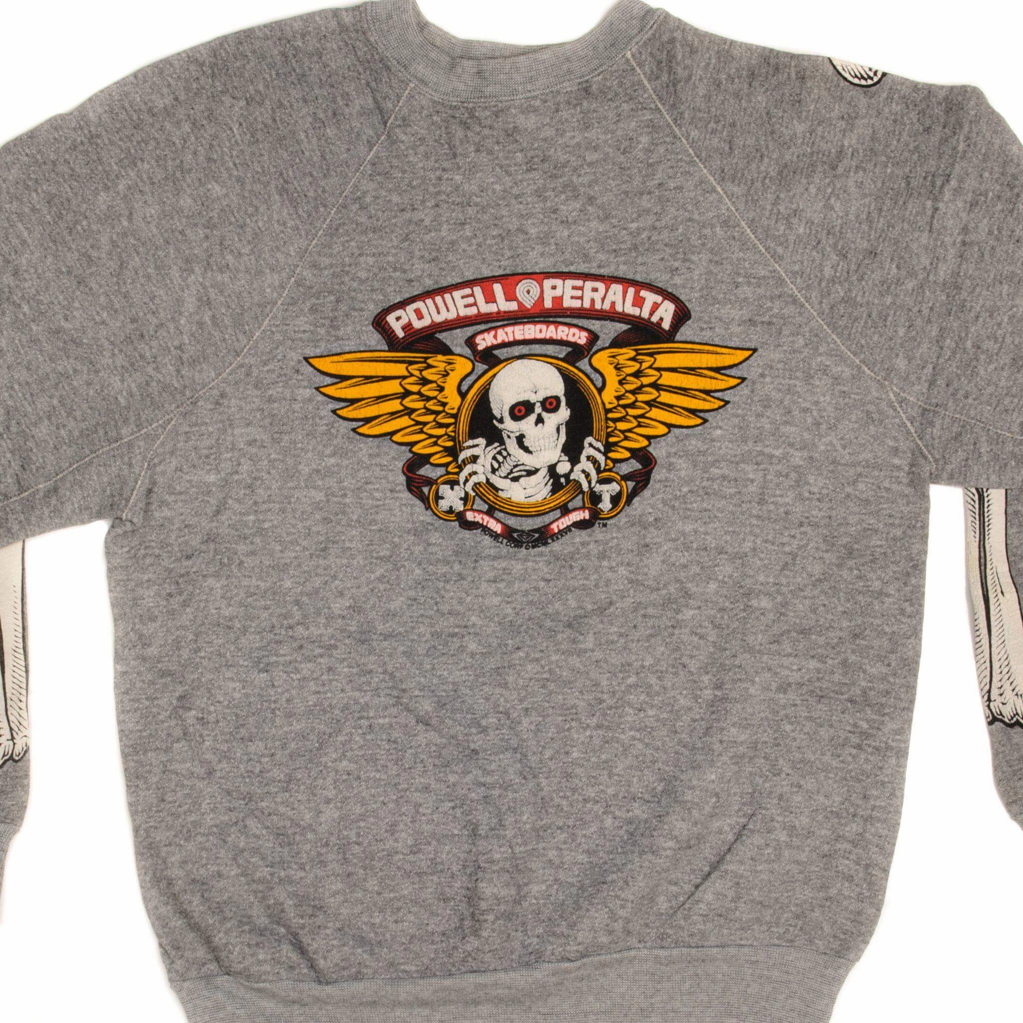 VINTAGE SKATE POWELL PERALTA SWEATSHIRT SIZE LARGE MADE IN USA EARLY 80s Easy Layer