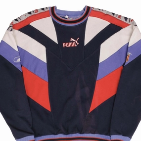 goes with shorts VINTAGE SOCCER ATHLETICO MADRID PUMA CREWNECK SWEATSHIRT 1980S SIZE SMALL