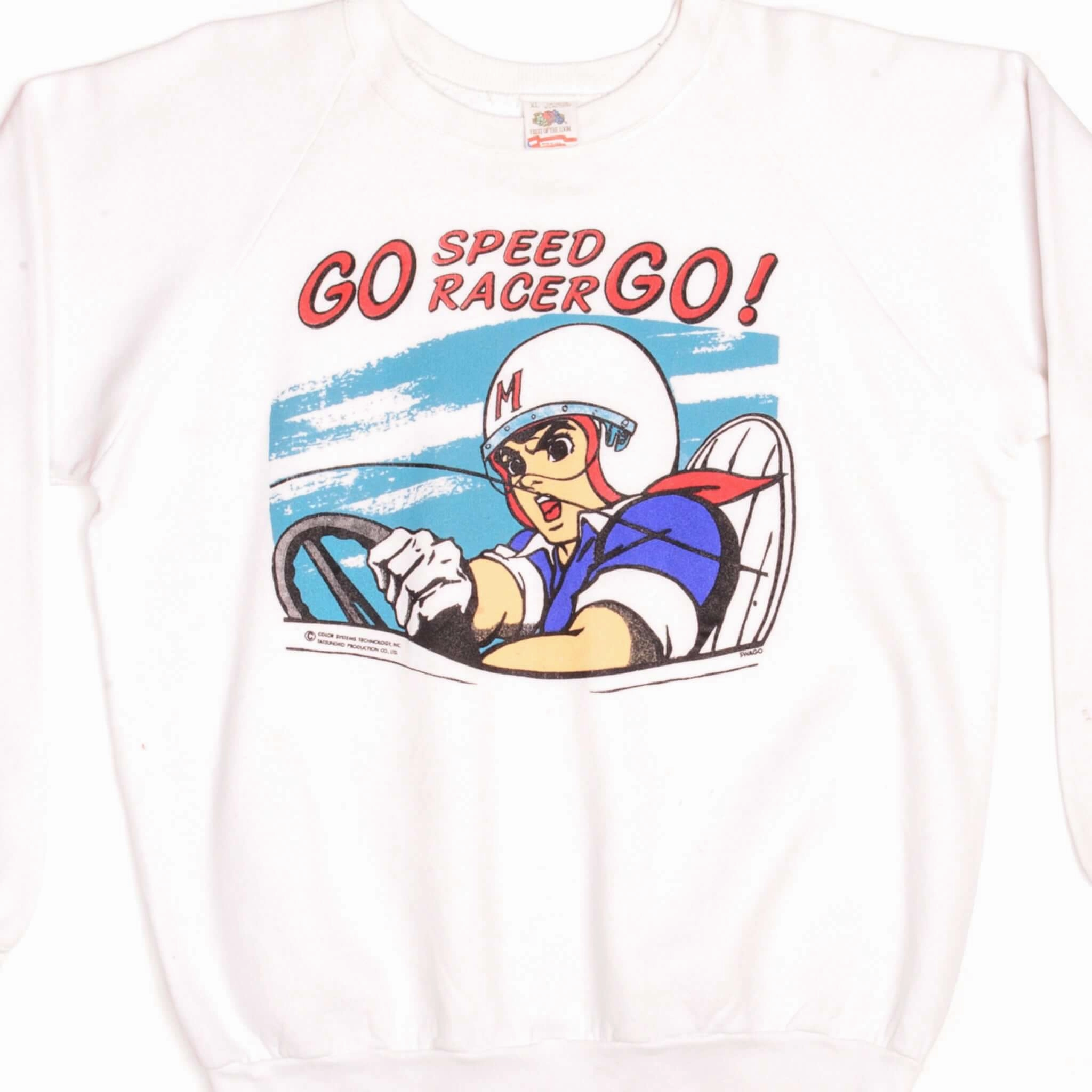 Breathable Layer Smart Hoodie VINTAGE SPEED RACER SWEATSHIRT 1980s SIZE XL MADE IN USA
