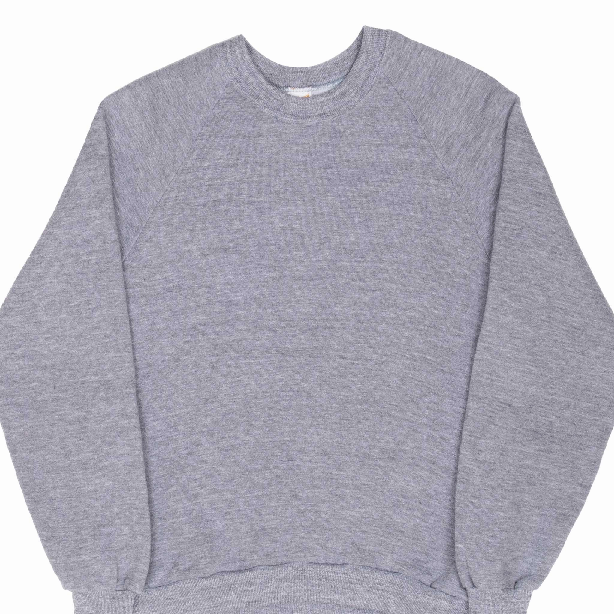 VINTAGE SPORTSWEAR TRI BLEND CREWNECK GREY SWEATSHIRT 1970S MEDIUM MADE USA Comfy Feel
