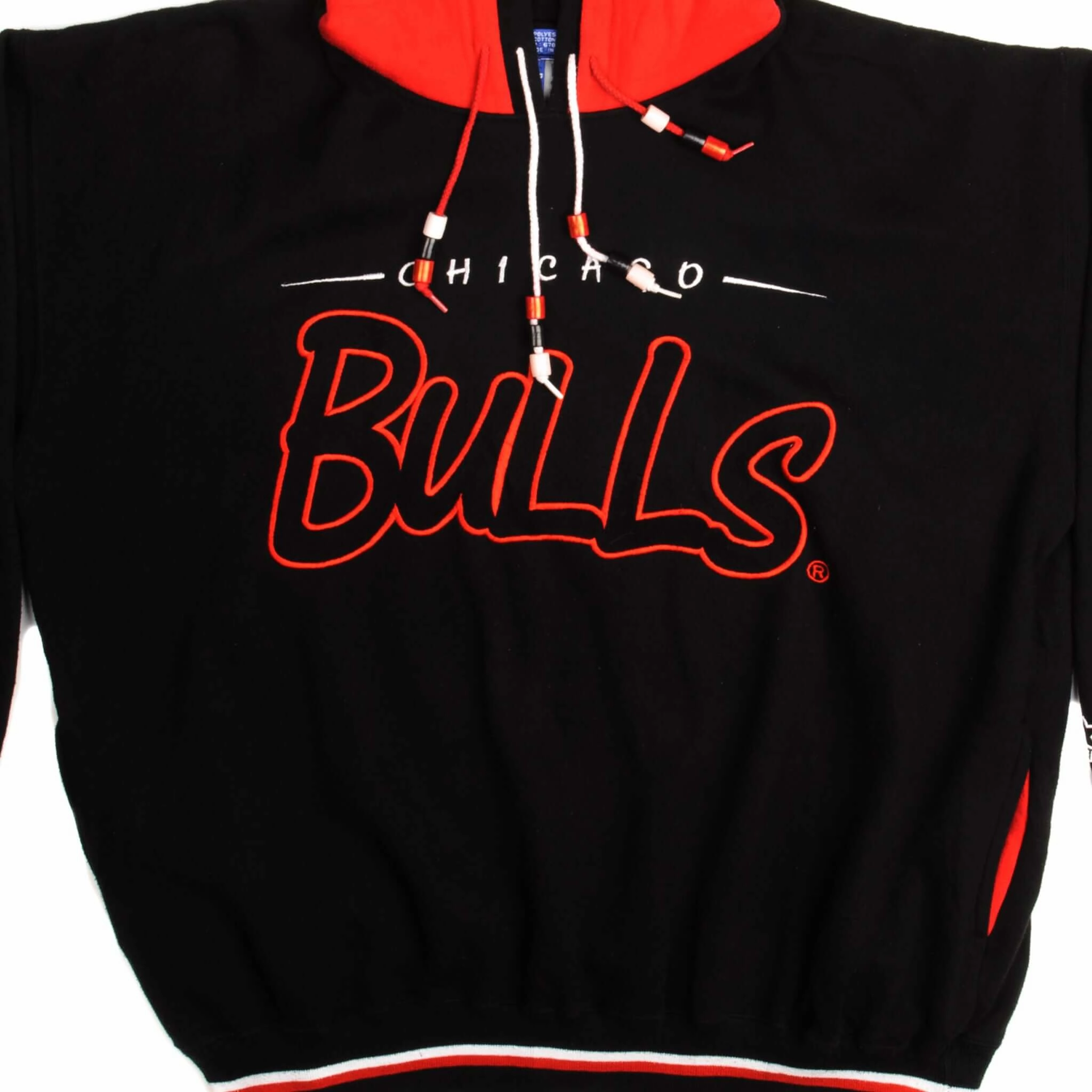 VINTAGE STARTER NBA CHICAGO BULLS HOODIE SWEATSHIRT SIZE XL 1990s Stylish Layer Winter Essential