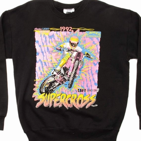 Premium Comfort Trendy Layer VINTAGE SUPERCROSS SWEATSHIRT 1992 SIZE LARGE MADE IN USA
