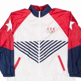 Timeless Form VINTAGE TEAM US OLYMPIC GAME 1990S WINDBREAKER JACKET LARGE