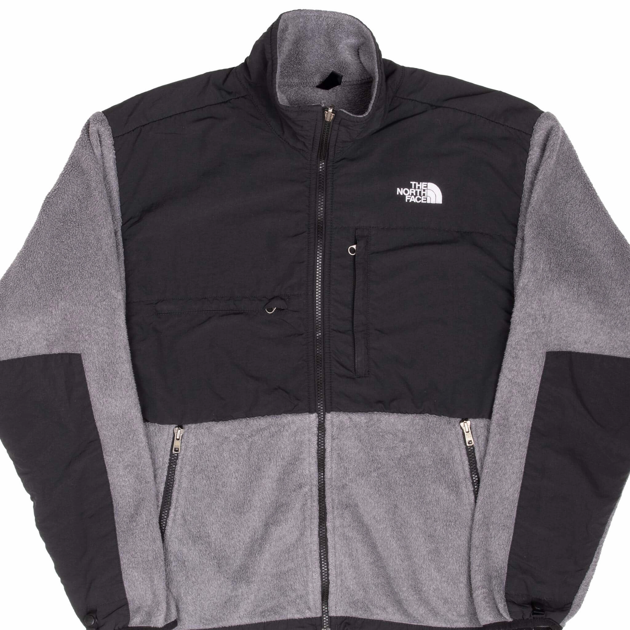 Spark VINTAGE THE NORTH FACE POLARTEC DENALI GREY FLEECE JACKET MEDIUM