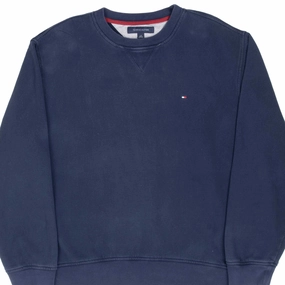 VINTAGE TOMMY HILFIGER 2000S BLUE CLASSIC SWEATSHIRT LARGE tie dye
