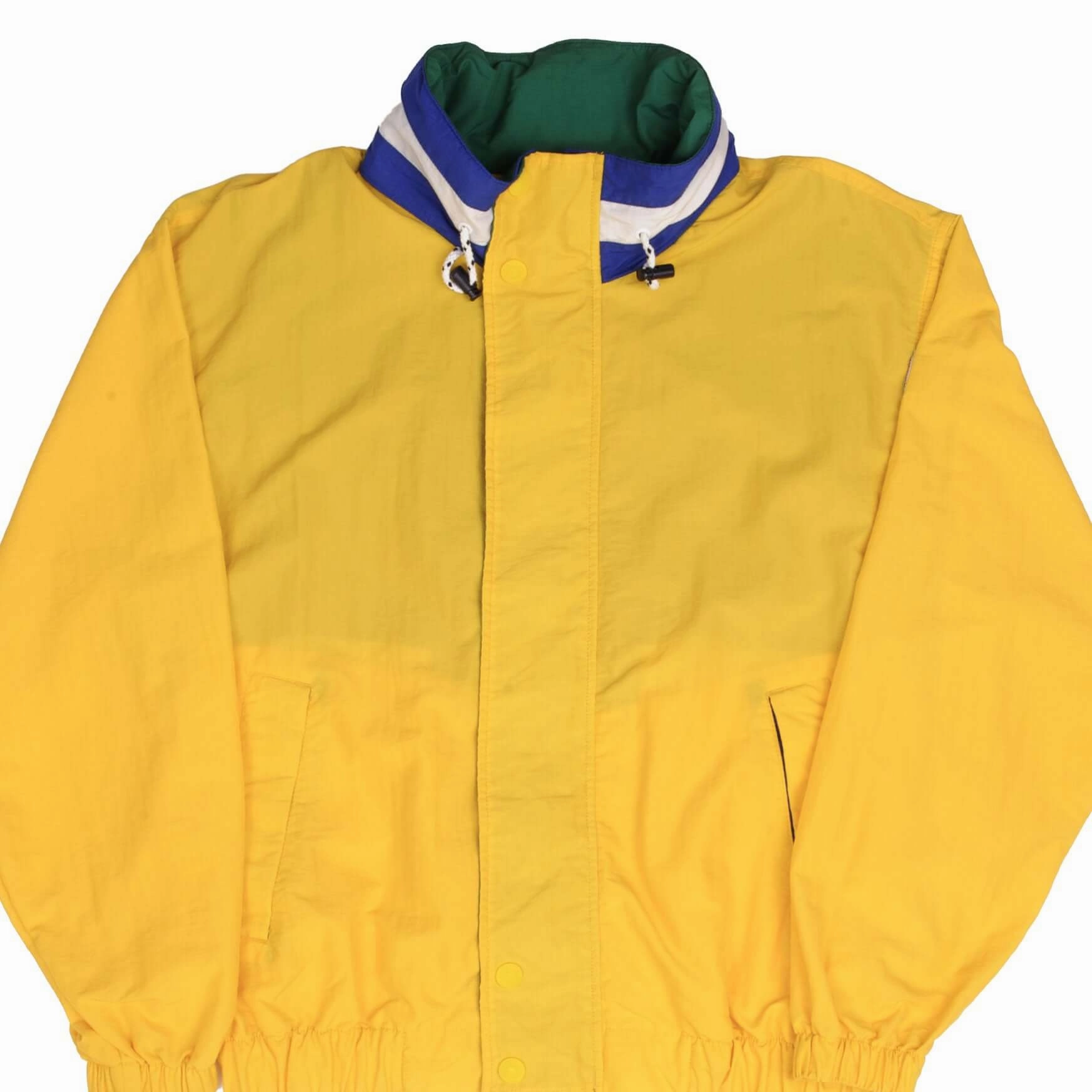 Water-Resistant Wear All Season Fit VINTAGE TOMMY HILFIGER YELLOW WINDBREAKER JACKET 1990S SIZE LARGE