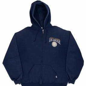 Bright Hue product beach style charm VINTAGE UCLA BLUE FULL ZIP RUSSELL HOODIE SWEATSHIRT 1990S SIZE XL MADE IN USA