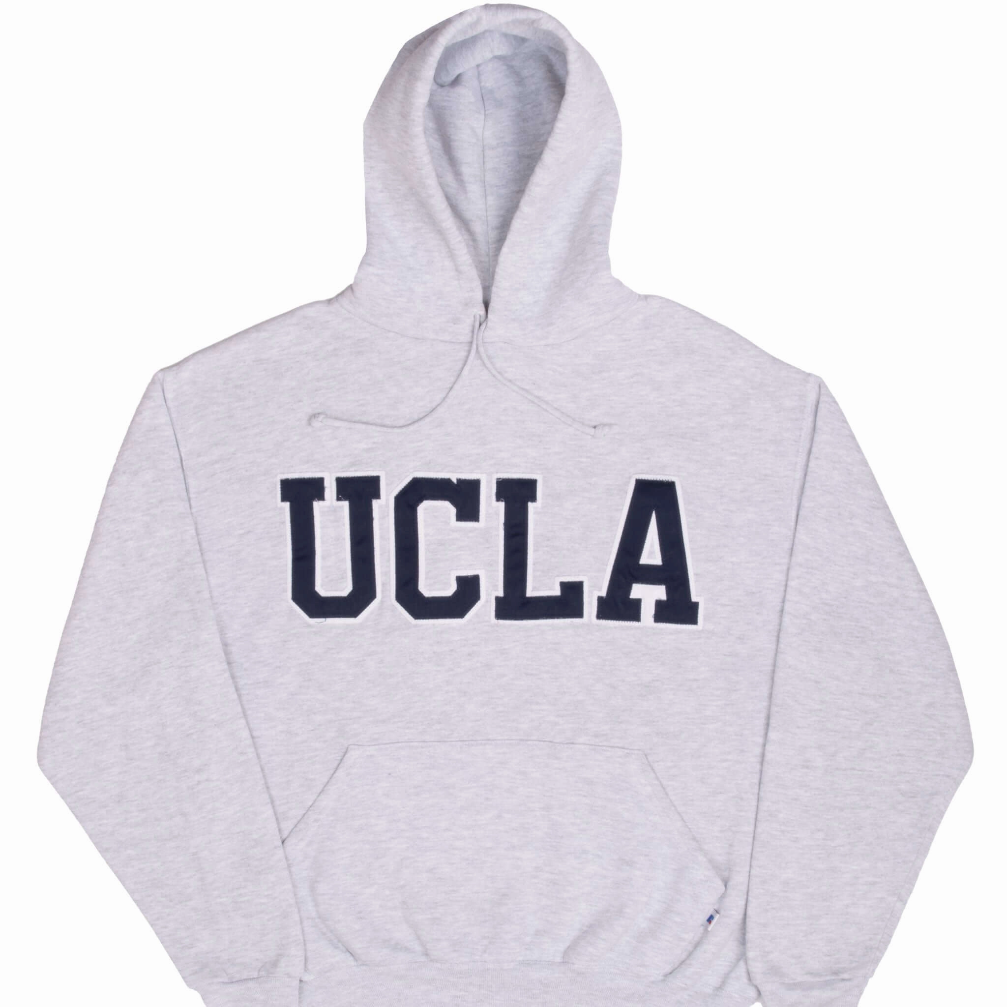 Anti fungal product neutral versatility VINTAGE UCLA RUSSELL ATHLETIC GREY HOODIE SWEATSHIRT 1990S MEDIUM